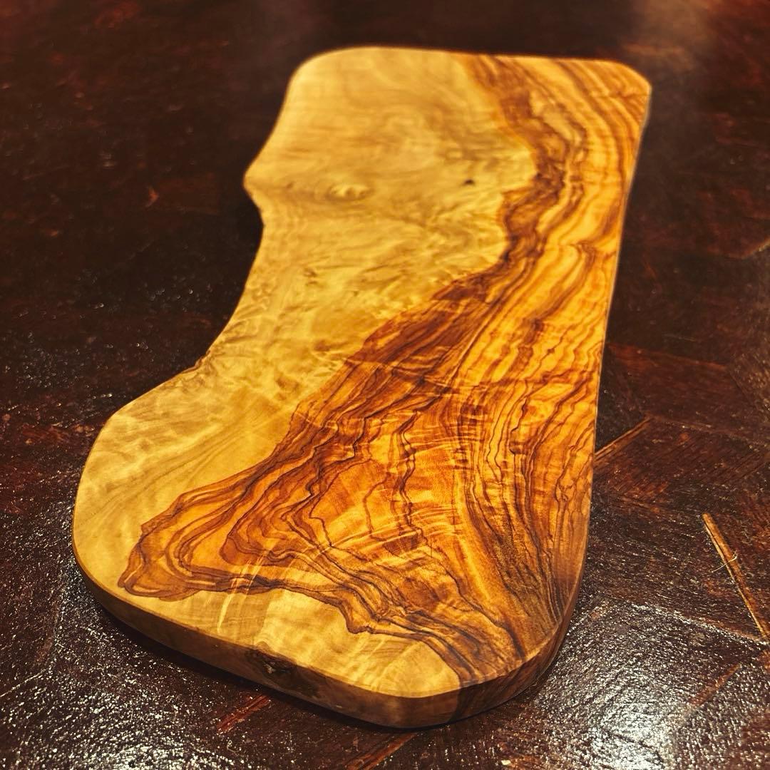 【AfricanSquare】オリーブナチュラルカッティングボードLL NO.4