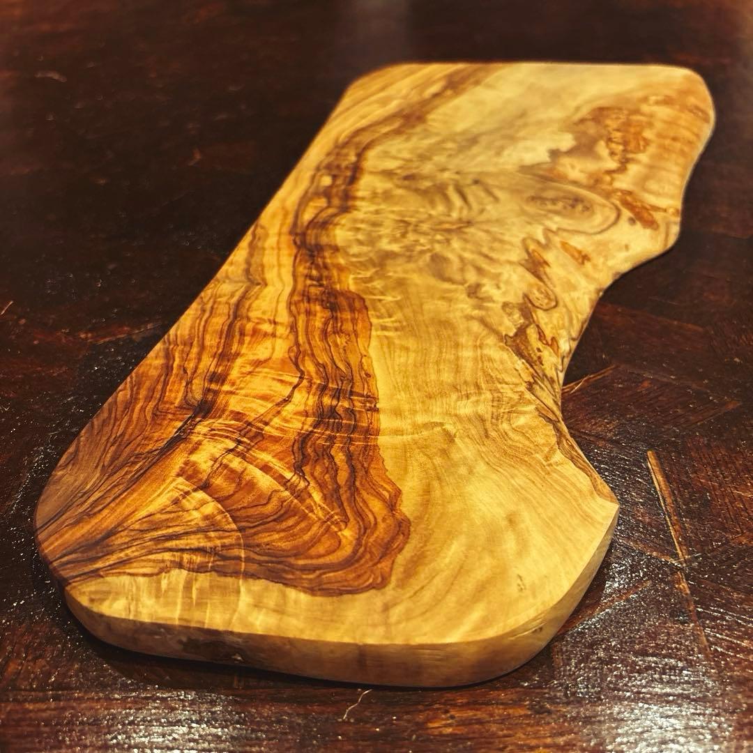 【AfricanSquare】オリーブナチュラルカッティングボードLL NO.4