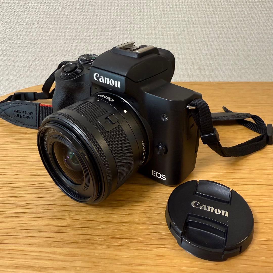 Canon EOS Kiss M2 ミラーレスカメラ 標準ズームレンズ付き
