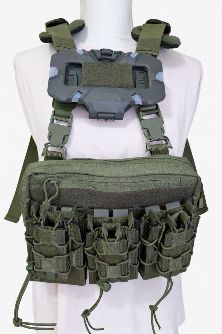 サバゲー初心者向け チェストリグセット スマホホルダー Tacoタイプマグポーチ