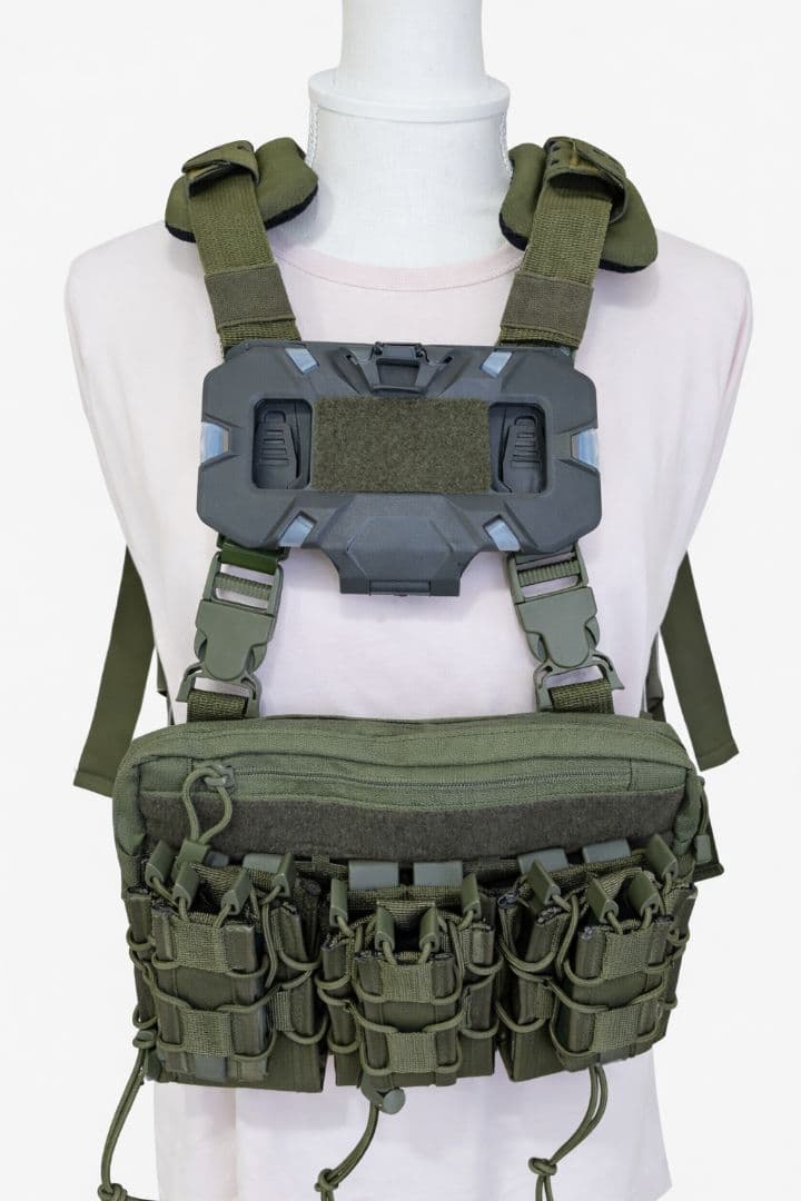 サバゲー初心者向け チェストリグセット スマホホルダー Tacoタイプマグポーチ