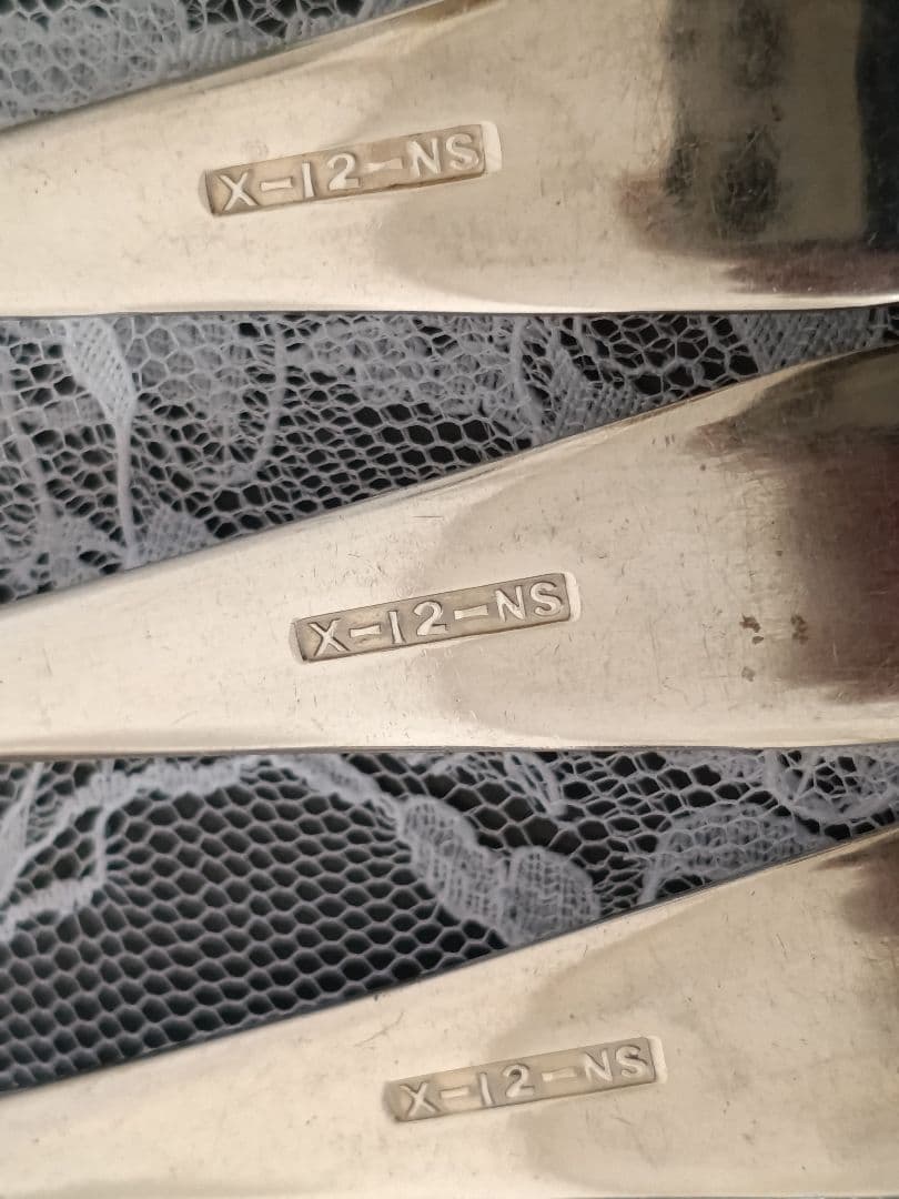 英国 ヴィンテージ フォーク 6本 X-12-NS ニッケルシルバー L13