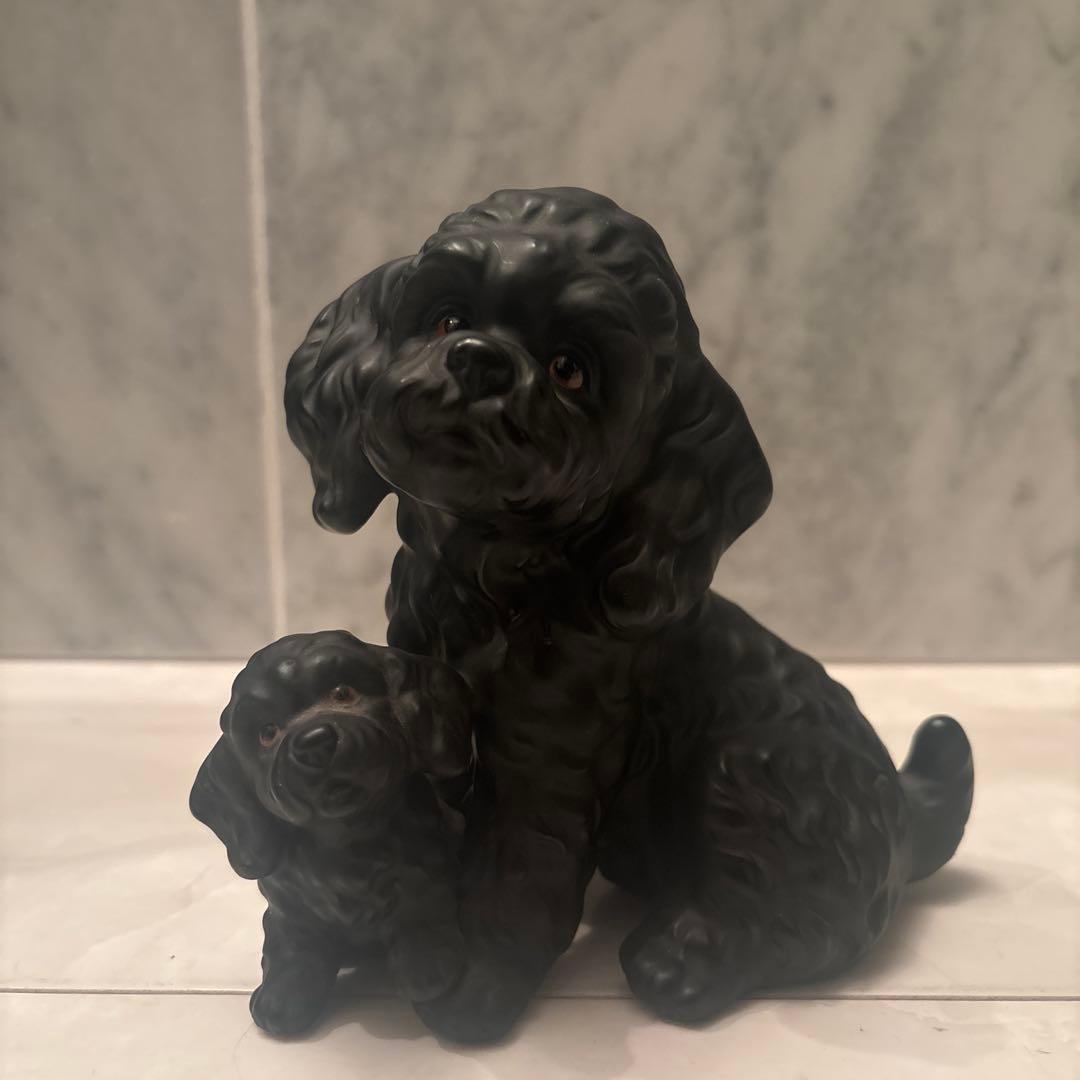 幻の博雲陶器社60年代ビンテージ生きているように美しい瞳で可愛過ぎるトイプードル