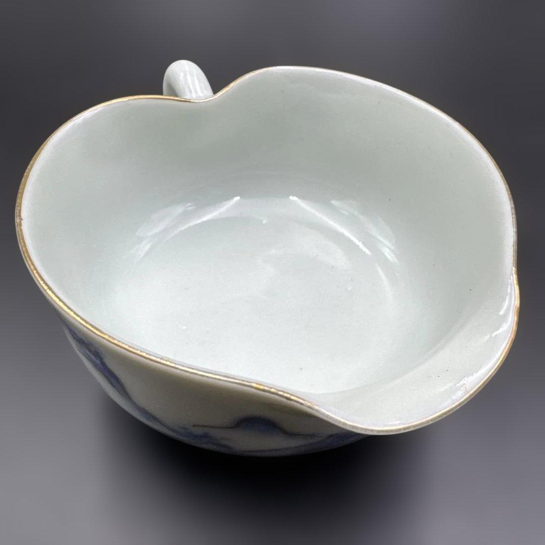 ★ 完品！ 戦前 九谷焼 茶器揃い 染付 共箱 ★