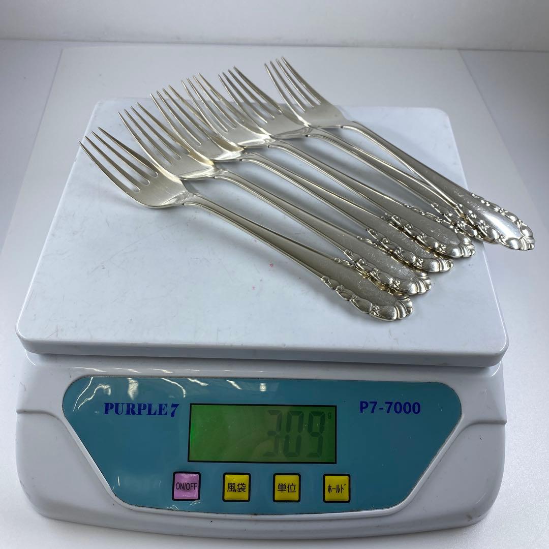 ジョージジェンセン　ローズリリー　ディナーフォーク　6本　袋付309g