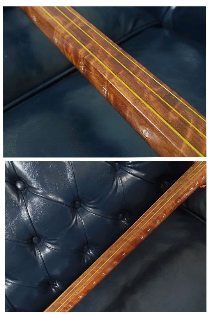 ​【極上品】三味線 中棹 紅木 東さわり トチ 棹径28mm 地唄 津軽撥付