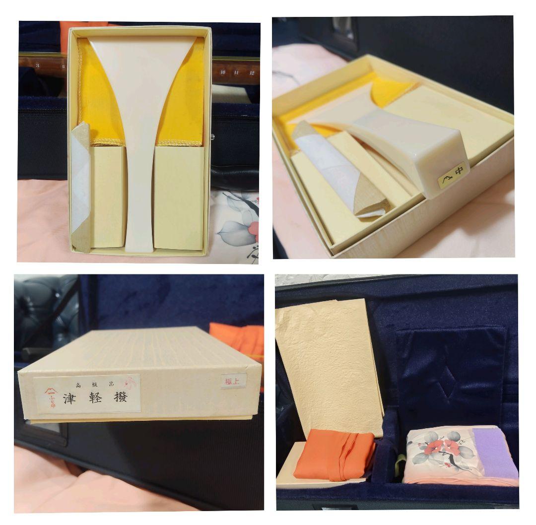 ​【極上品】三味線 中棹 紅木 東さわり トチ 棹径28mm 地唄 津軽撥付