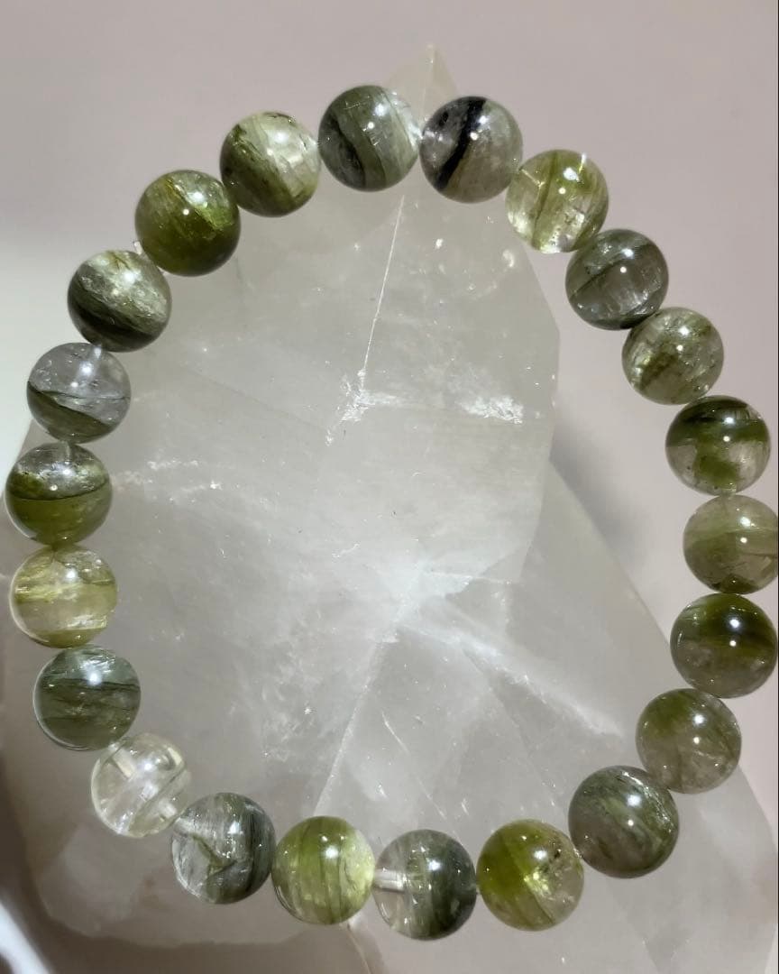 ★高品質★ グリーントルマリンシリカ　ブレスレット