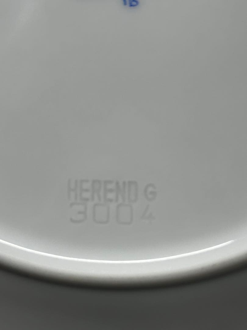 【極美品】HEREND ヘレンド　バロックホワイト　20.5cm プレート　2P