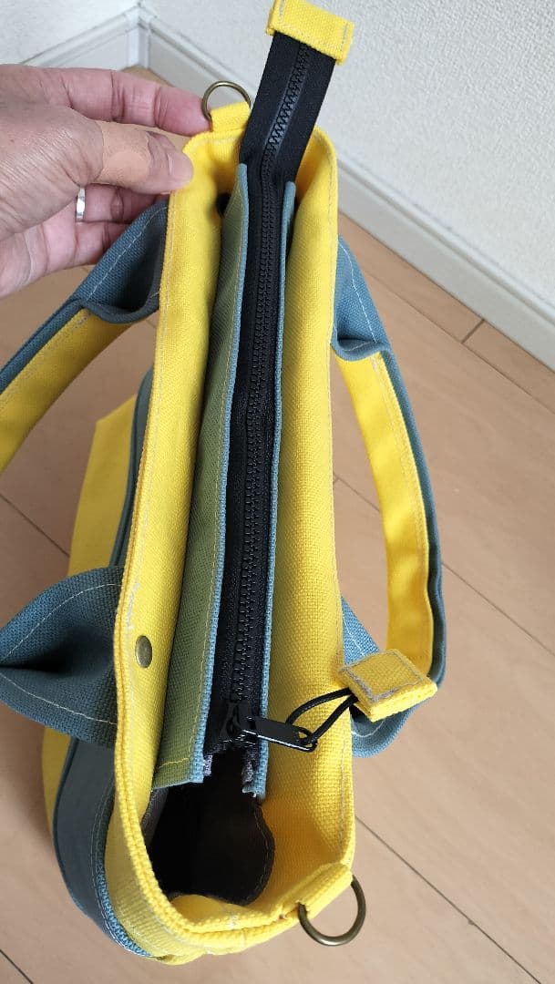 【新品未使用】バイカラー♡トートバッグ〈富士金梅8号〉