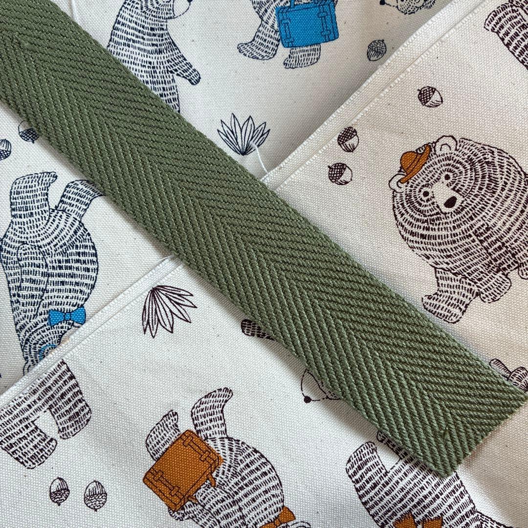 確認　帆布生地部分と取手