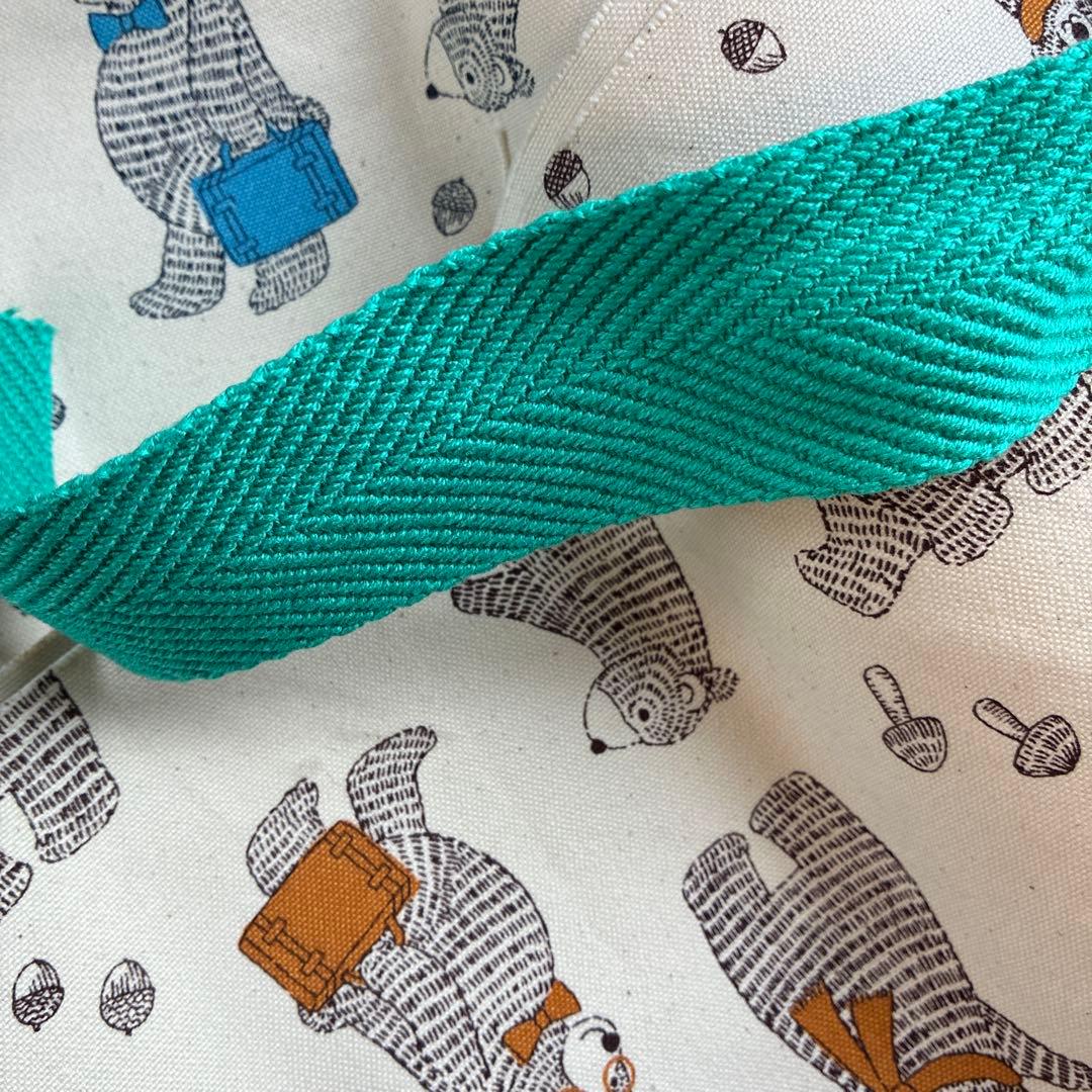 確認　帆布生地部分と取手