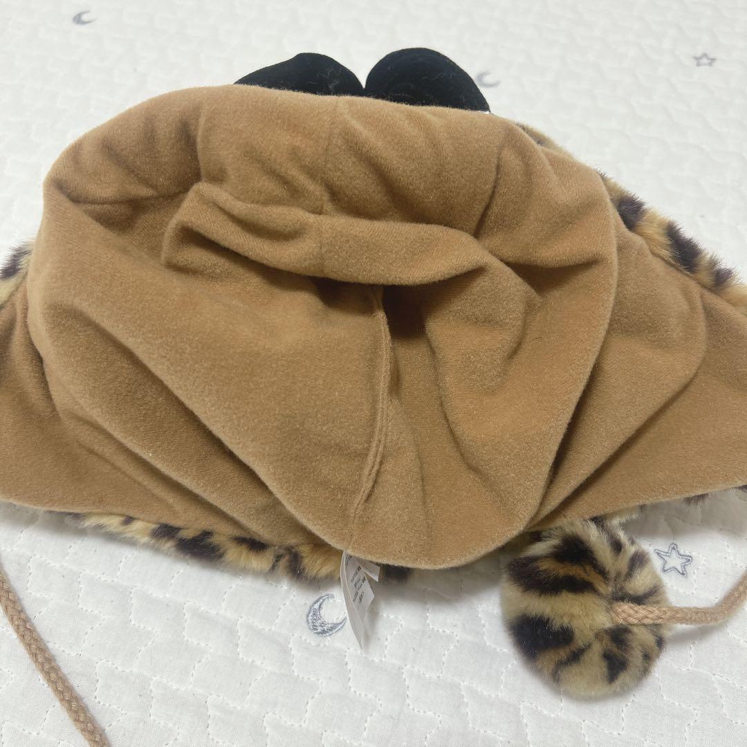 ミニー ヒョウ柄 豹柄 ディズニー ファンキャップ 帽子 レオパード 茶色 黒