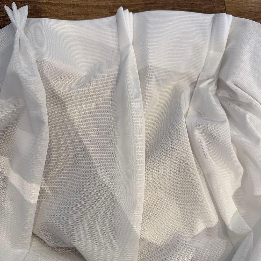 【東京インテリア購入】グレー ホワイトレース カーテン ドレープカーテン　セット