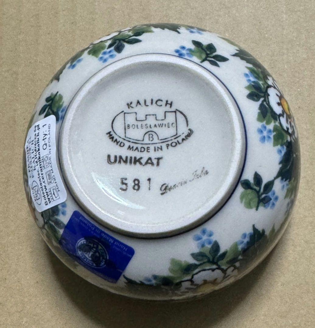お値下げ♡未使用　ポーリッシュポタリー　カリヒりんごポットUNIKAT