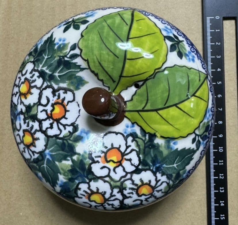 お値下げ♡未使用　ポーリッシュポタリー　カリヒりんごポットUNIKAT