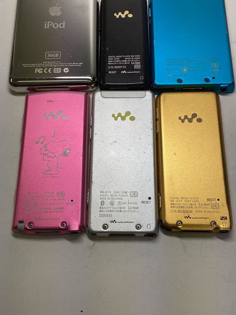 プ*迎様 SONY WALKMAN & ipod まとめて6点　ジャンク品