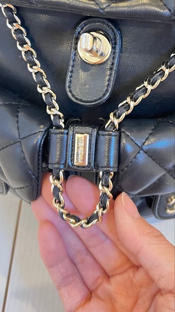 ◇即日発送◇ CHANELラムスキン マトラッセスモールバックパック ノベルティ