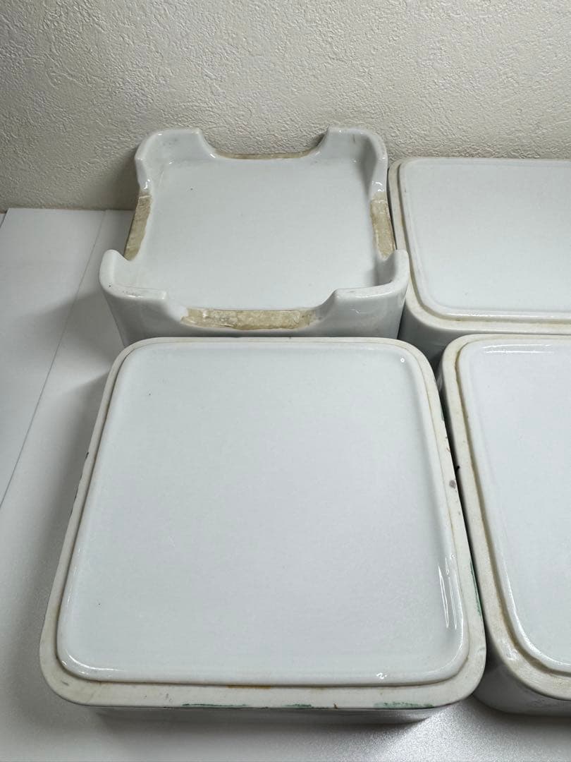 松峰窯 重箱 四段 松・鶴図 在銘