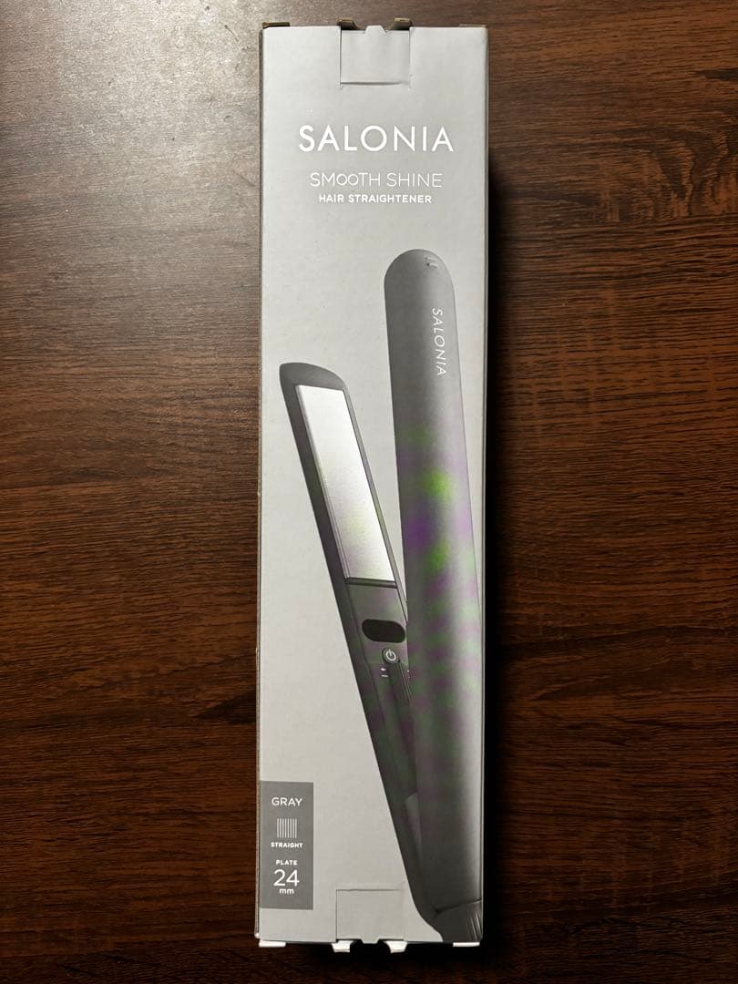 SALONIA スムースシャイン ヘアアイロン グレー