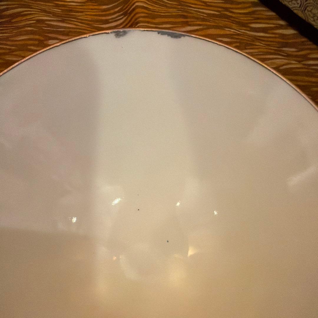 九谷焼 飯碗 13客 揃い 青粒金彩 梅文 和食器 昭和レトロ