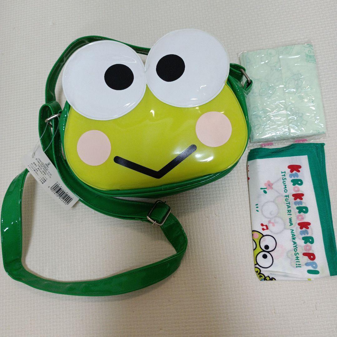 サンリオ　けろけろけろっぴ　ポシェット　ハンカチ　ポケットティシュー　レトロ