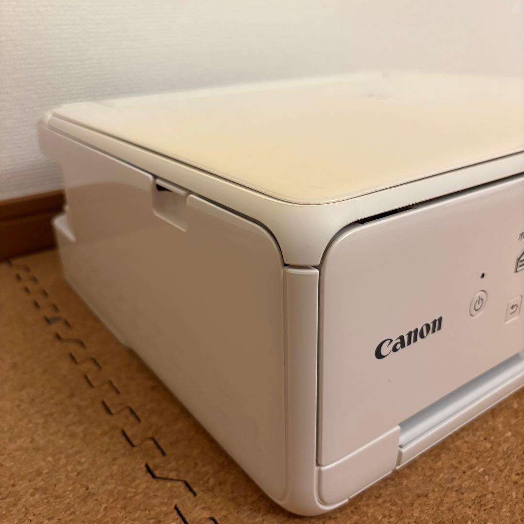 【良品】Canon プリンター 本体 TS6230 ホワイト 新品インク5色付属