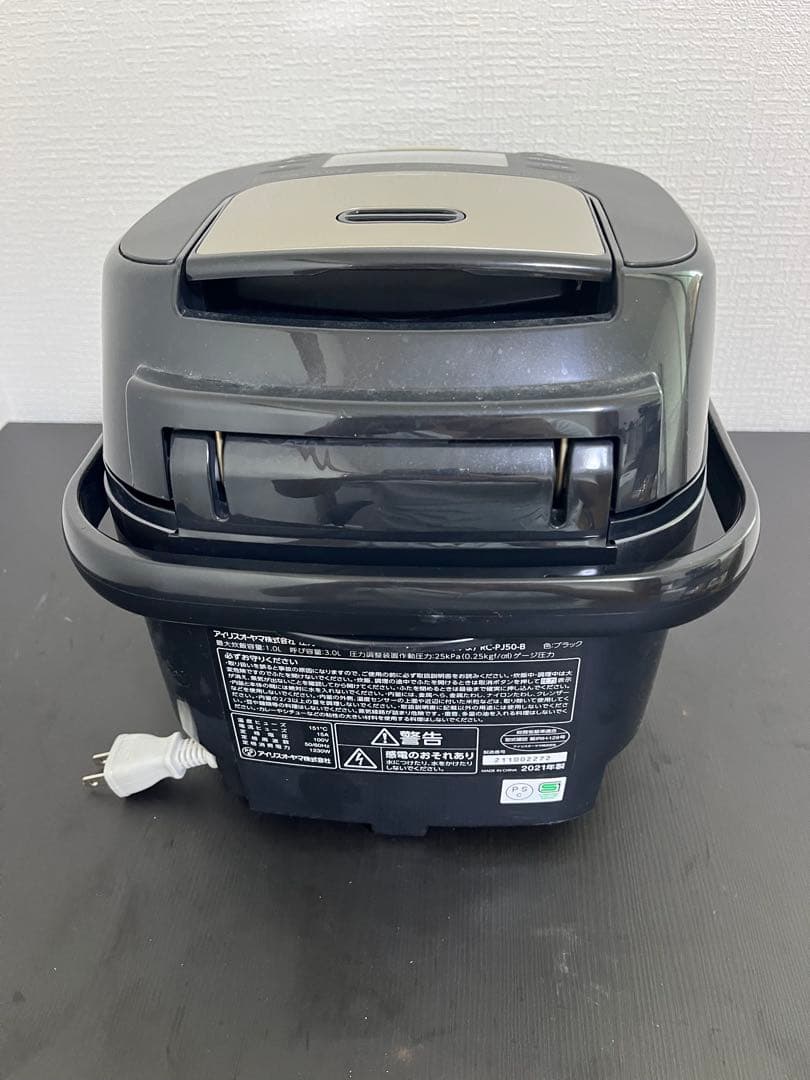 アイリスオーヤマ 炊飯器 RC-PJ50-B 5.5合炊き 圧力IH 2021年
