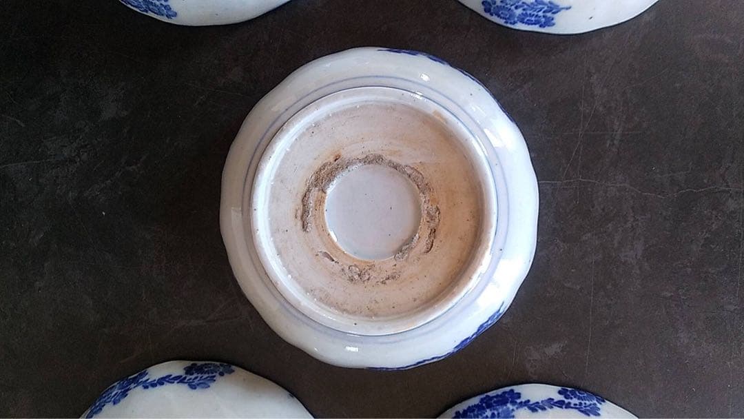 なます皿 印判 染付 向付 そば猪口 瀬戸 アンティーク 煎茶器 古伊万里