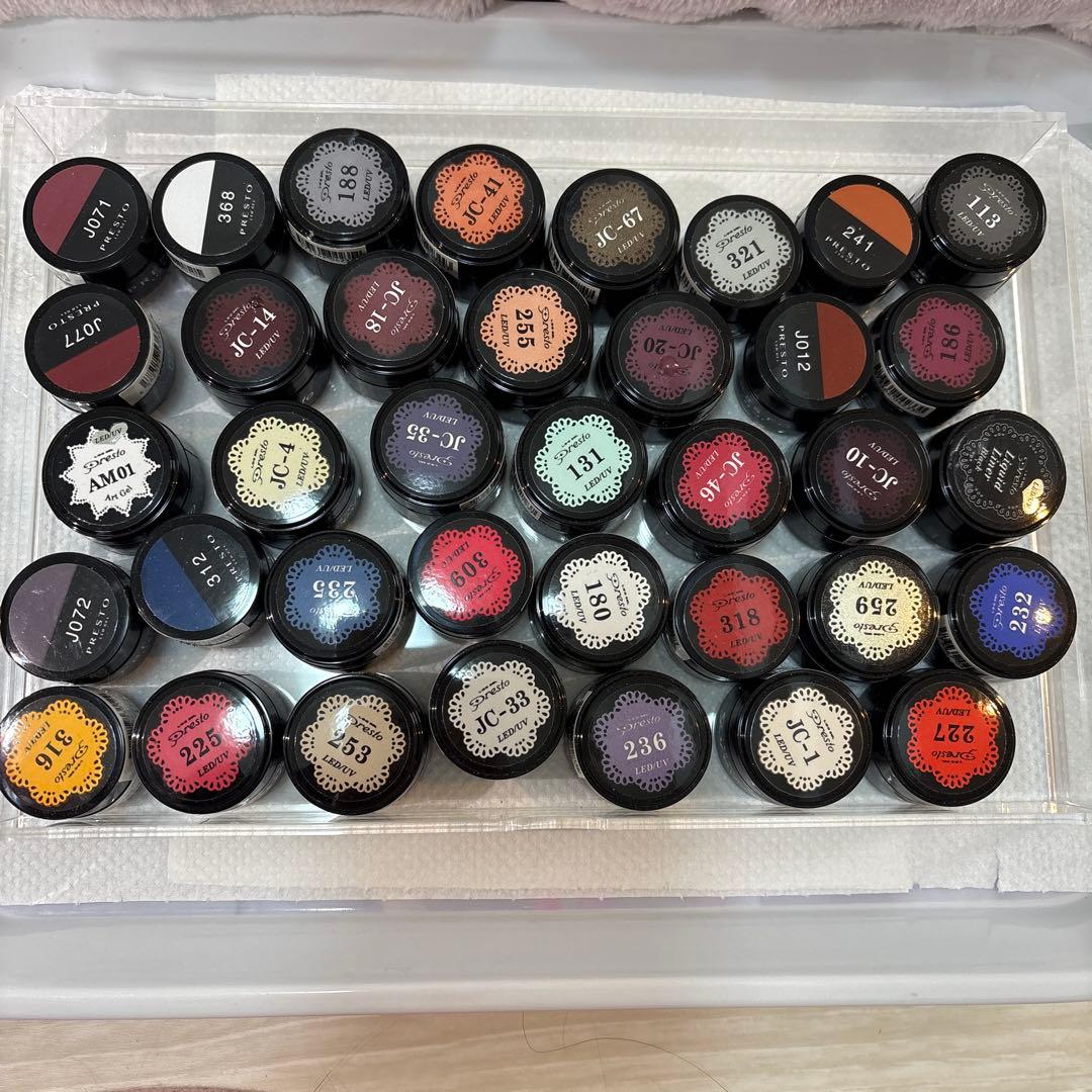 プレストジェル 151個　その他ブランドジェル21個