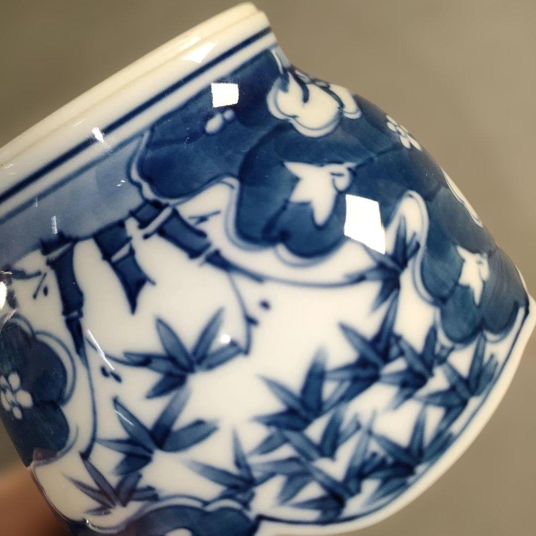 A1396-4/有田焼/祥瑞意花草文小鉢10客/共箱/飾鉢/盛鉢/向付/懐石道具