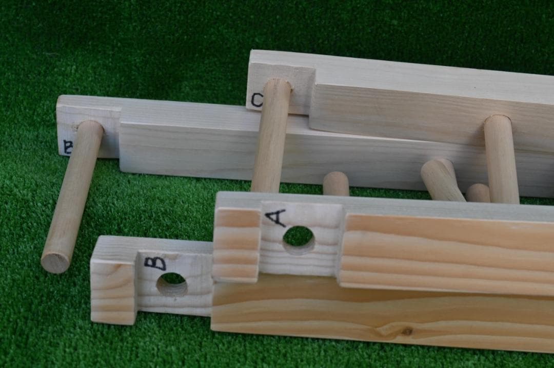 織り機 / 整経台　簡単組み立て式 6段 ②