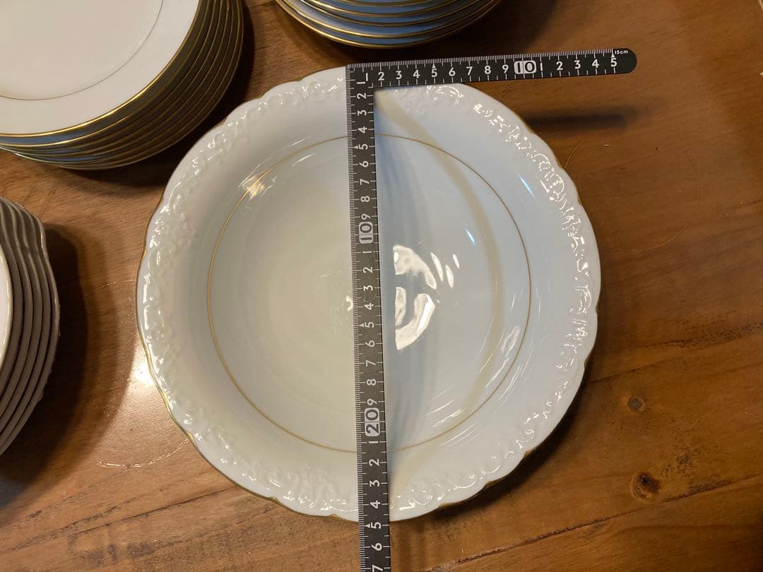 Noritake 食器セット 31点 ホワイト ゴールドライン、グラタン皿