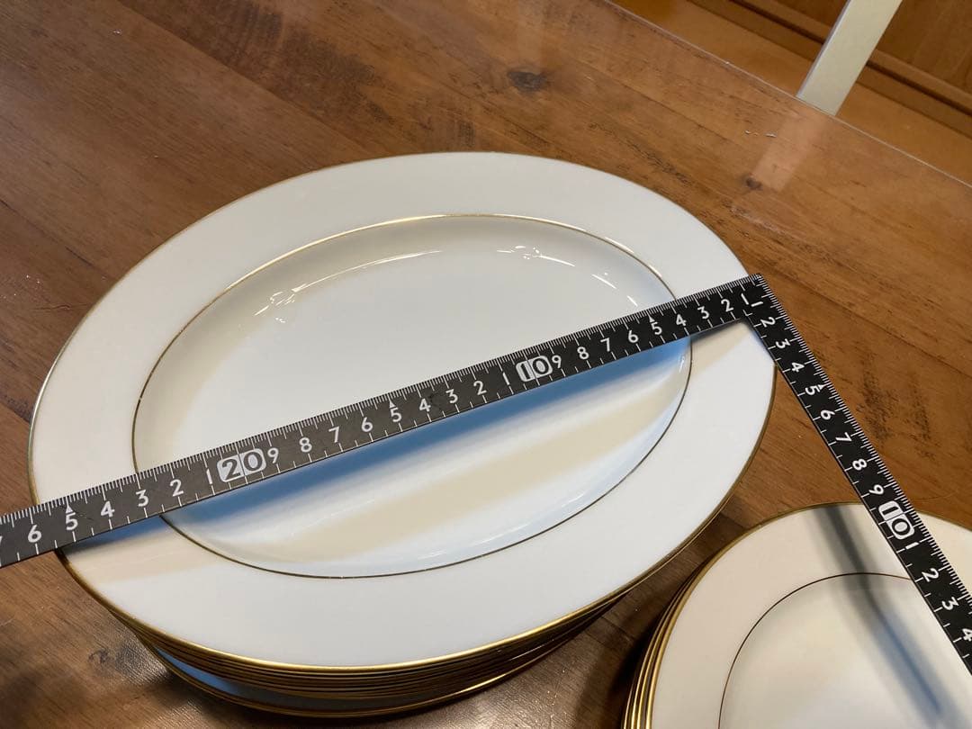 Noritake 食器セット 31点 ホワイト ゴールドライン、グラタン皿