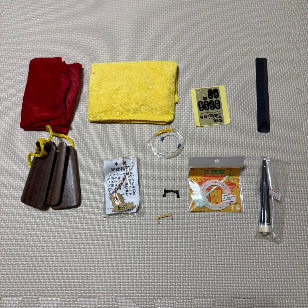 美品 沖縄 琉球 三線 ケース付 伝統楽器