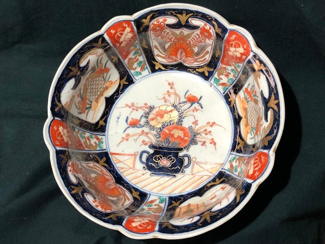 古伊万里　有田焼　菓子器　金色絵鉢　茶器　花籠　インテリア