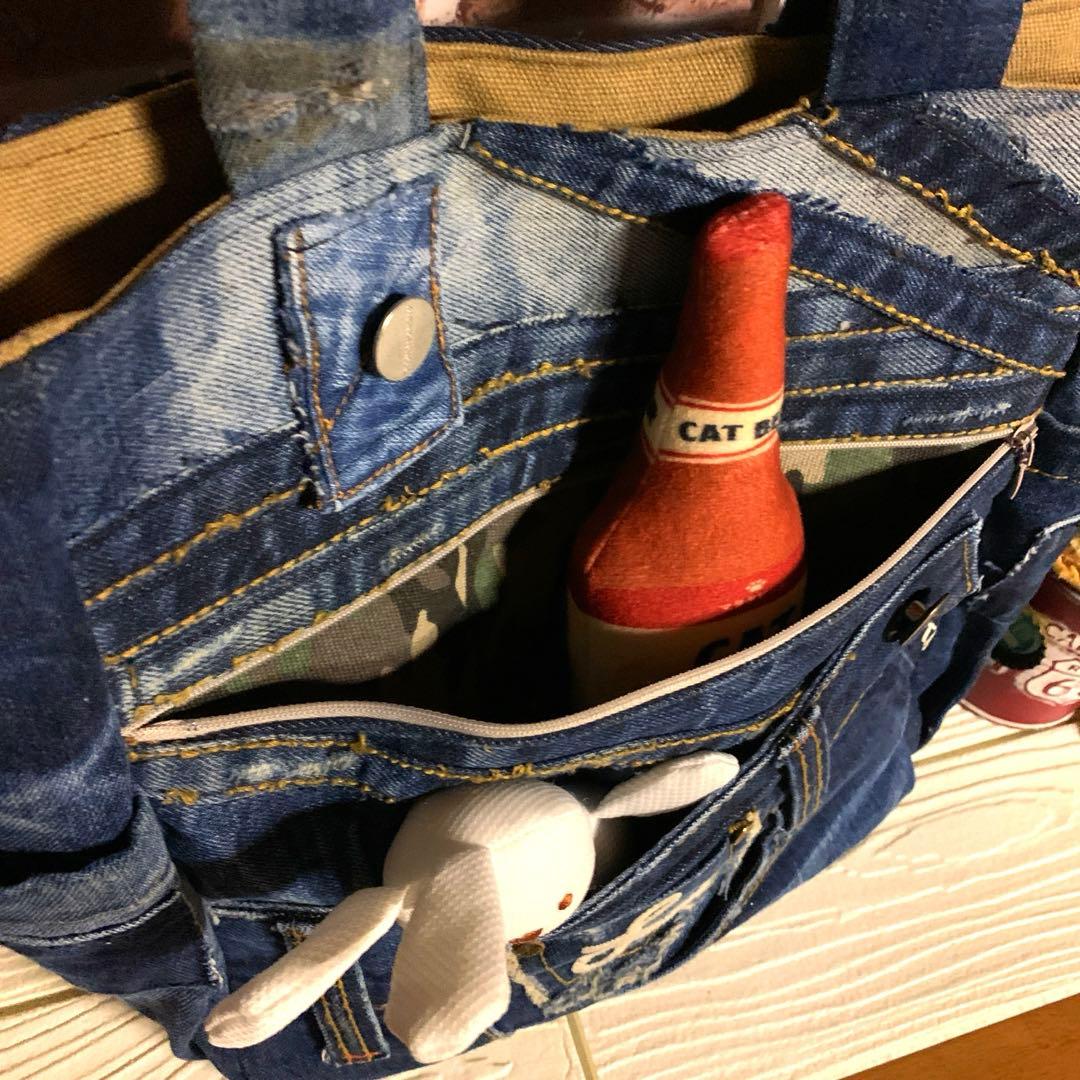 デニムリメイク オールデニムトートバッグ