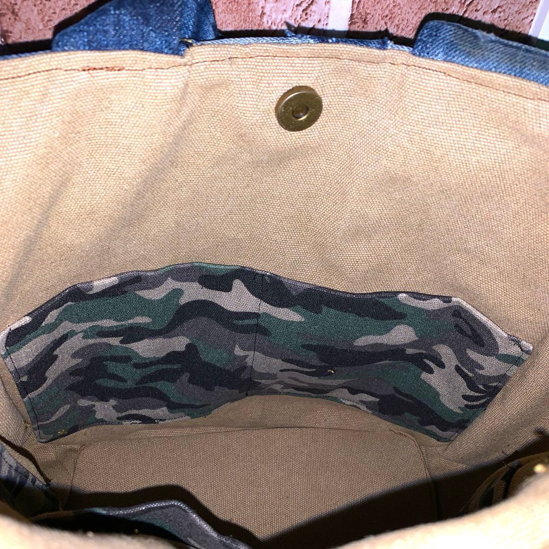 デニムリメイク オールデニムトートバッグ