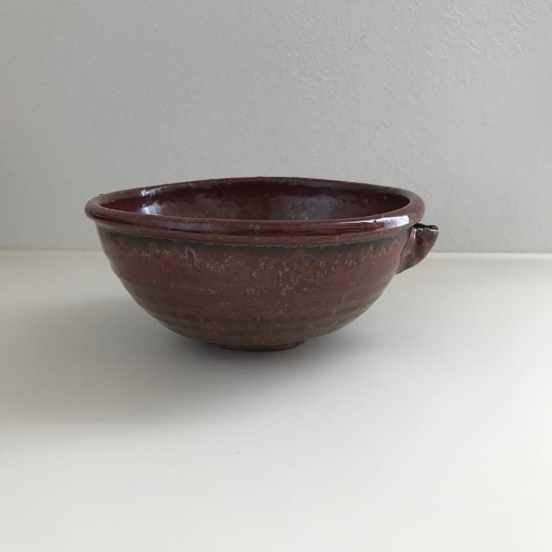 【新品未使用】矢筈窯　片口鉢　青山鉄郎　和食器　深皿