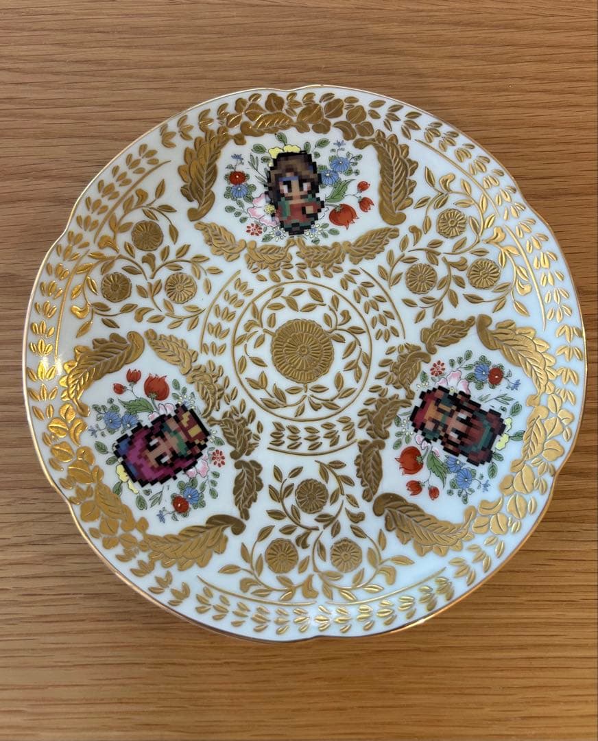 ロマンシング佐賀 ベルサイユ ケーキ皿 白 青 2個セット 新品