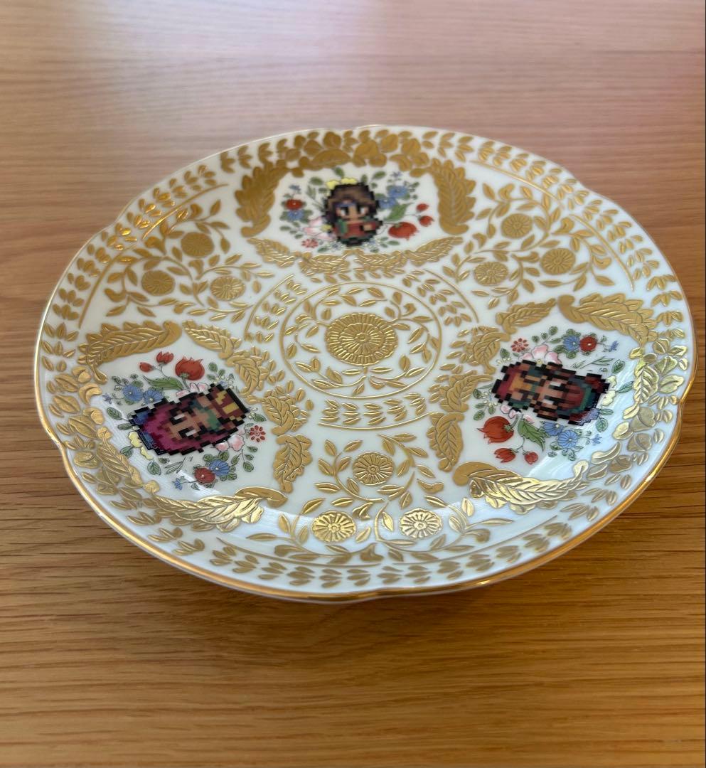 ロマンシング佐賀 ベルサイユ ケーキ皿 白 青 2個セット 新品