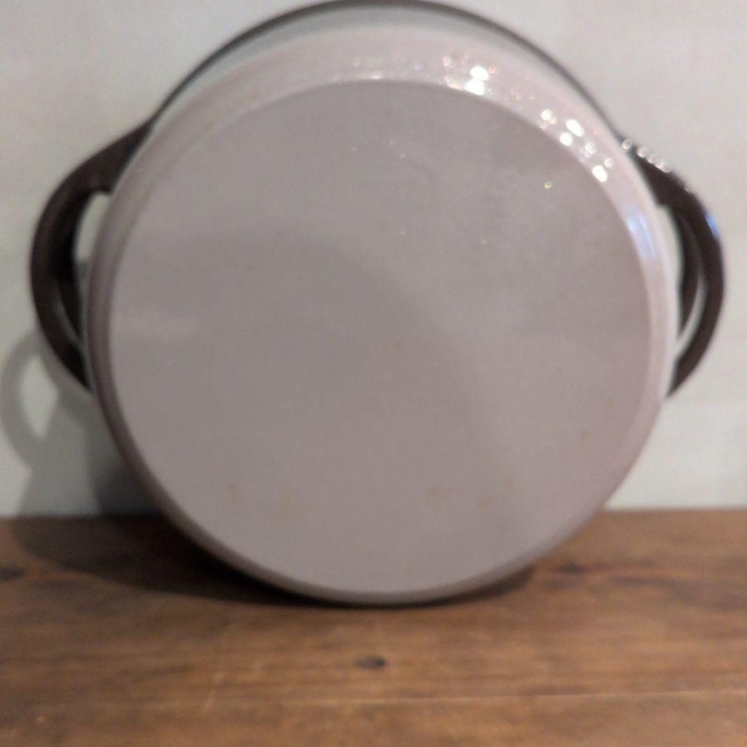 【USED】バーミキュラ オーブンポット1 22cm パールブラウン 箱付き