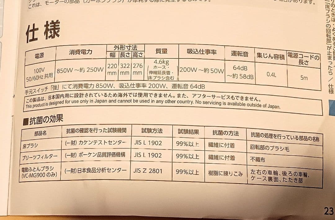 TOSHIBA　トルネオV VC-MG900 サイクロン式 キャニスター 掃除機