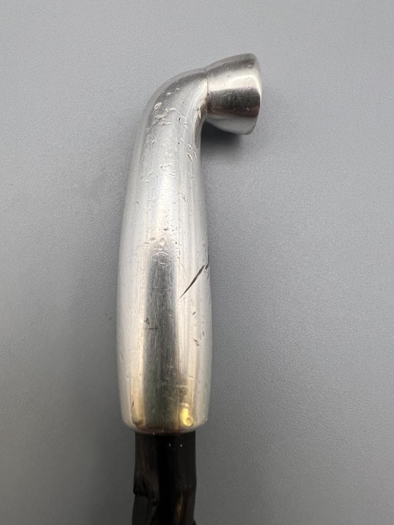 銀製　キセル　煙管　在銘　風景図　赤銅金象嵌　銀細工　アンティーク　重量約43g