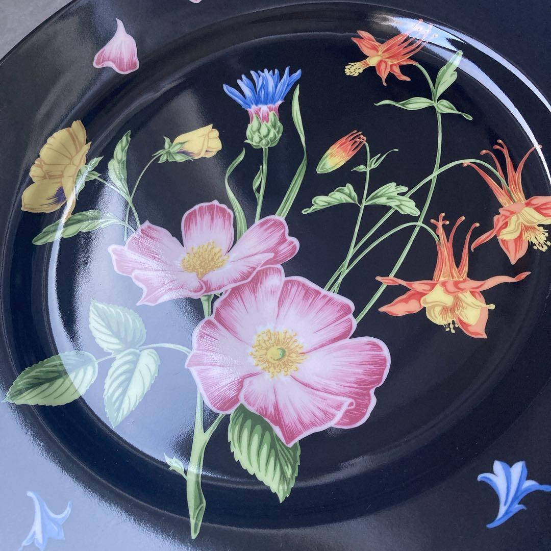 Tiffany ティファニー Wildflowers 花柄 プレート ブラック
