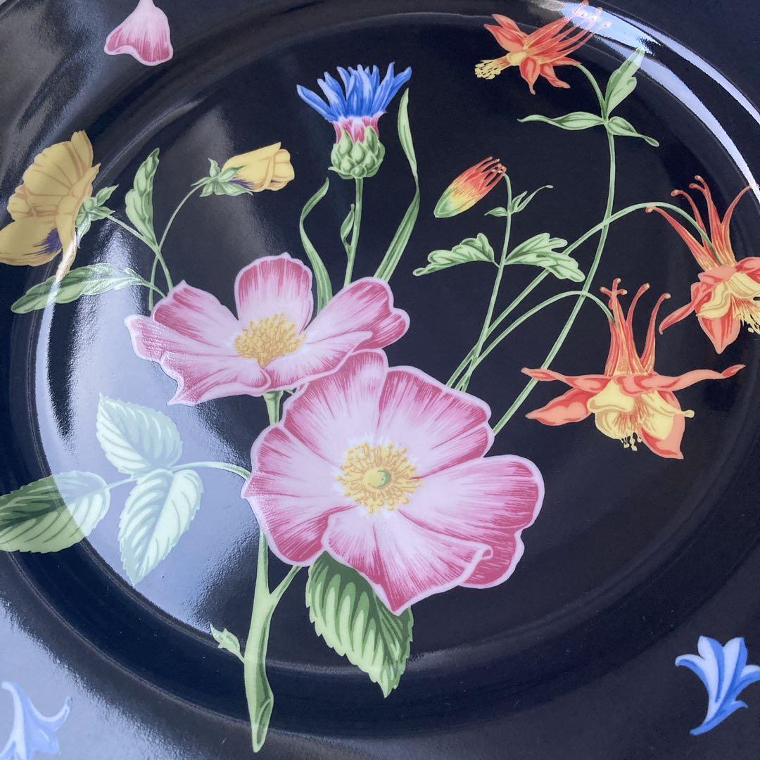 Tiffany ティファニー Wildflowers 花柄 プレート ブラック