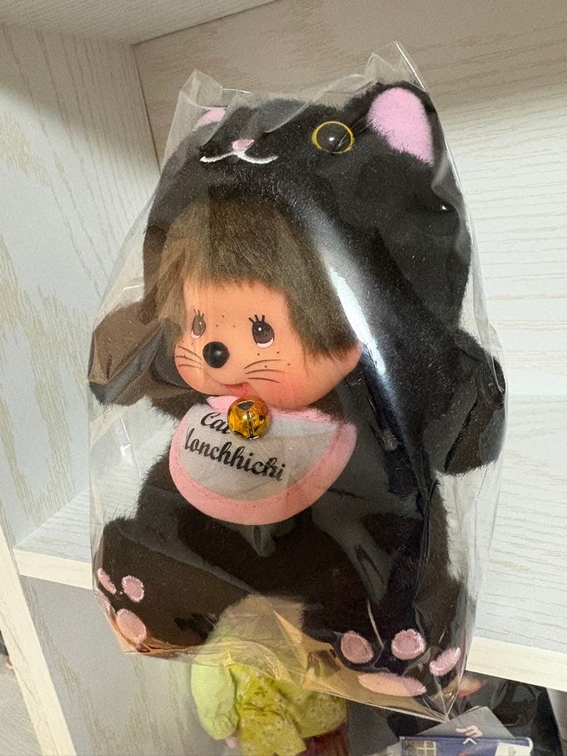 モンチッチ　招き猫　黒