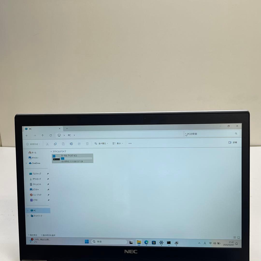 Windowsノート本体 #060 NEC VersaPro VM-U i5-6300U SSD256GB