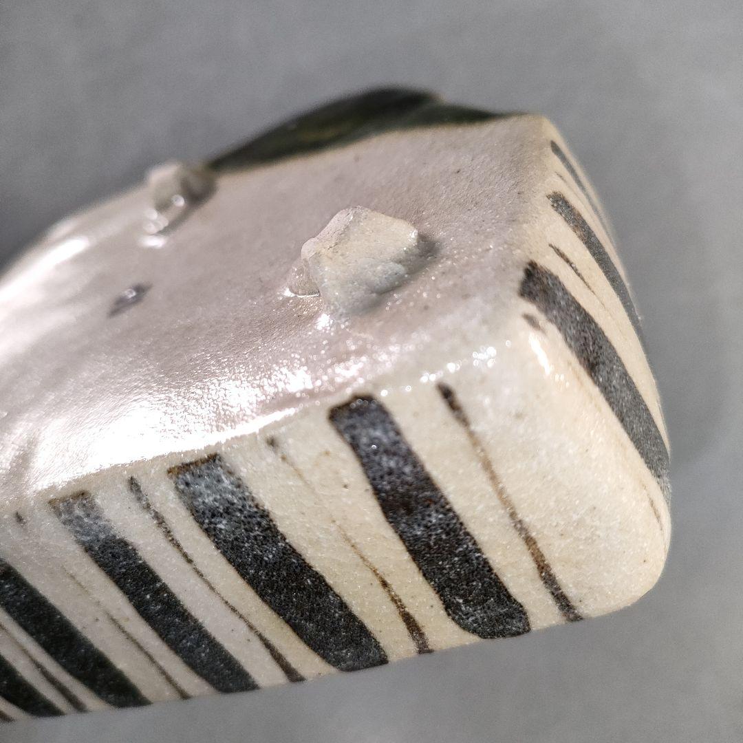 A1378-1/加藤幸兵衛窯/織部刺身鉢 大5客・小5客/共箱/和食器/懐石道具