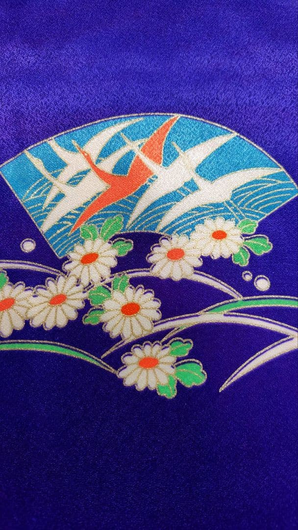 RK544洗える子供着物着丈130センチ裄丈58センチ7歳前後用ポリエステル